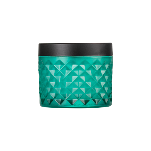 Cendrier coupe-vent en verre - Ø 9,5 cm - Turquoise