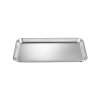 Plateau fast-food inox - 39 x 27 cm