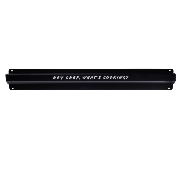 Rail pour bons de commande en aluminium noir - 46 cm
