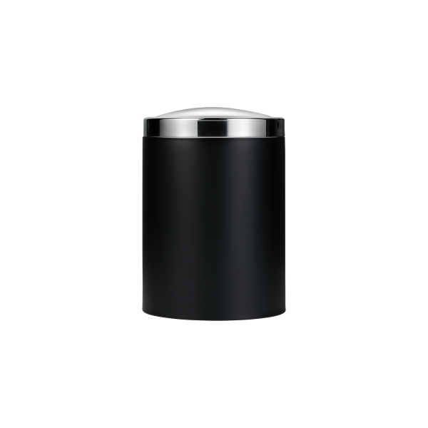 Poubelle inox noir poudré - 5 L - Ø 18 cm