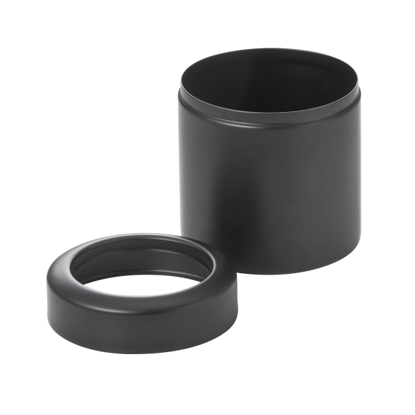 Poubelle à restes de table inox 18/8 noir poudré - 700 ml