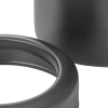 Poubelle à restes de table inox 18/8 noir poudré - 700 ml