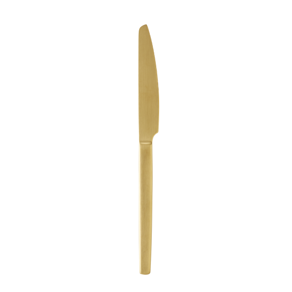 Couteau de table acier chromé 13/0 - série Alex Gold (lot de 12)