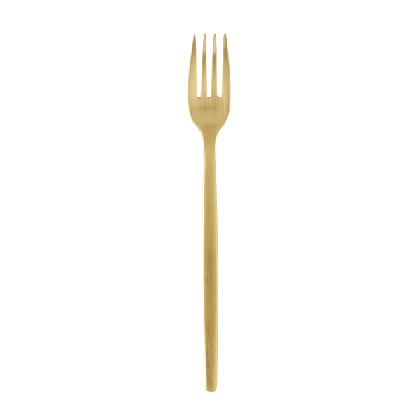 Fourchette de table inox 18/10 - série Alex Gold (lot de 12)
