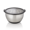 Set 3 bols gradués acier chrome-nickel – Avec couvercle et fond silicone