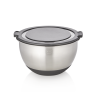 Set de 3 bols gradués inox chromé - Couvercle et accessoires de coupe/friction