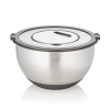 Set de 3 bols gradués inox chromé - Couvercle et accessoires de coupe/friction