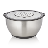 Set 3 bols gradués acier chrome-nickel – Couvercle et accessoires coupe/friction