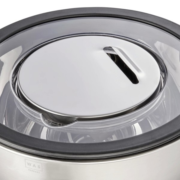 Set de 3 bols gradués inox chromé - Couvercle et accessoires de coupe/friction