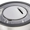 Set de 3 bols gradués inox chromé - Couvercle et accessoires de coupe/friction