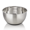 Set de 3 bols gradués inox chromé - Couvercle et accessoires de coupe/friction