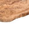 Planche de service en olivier avec rainure - 35 x 18 x 2 cm