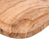 Planche de service en olivier avec rainure - 40 x 20 x 2 cm