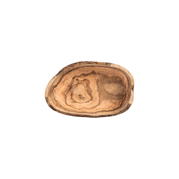 Récipient de service en olivier - 25 x 15 x 10 cm