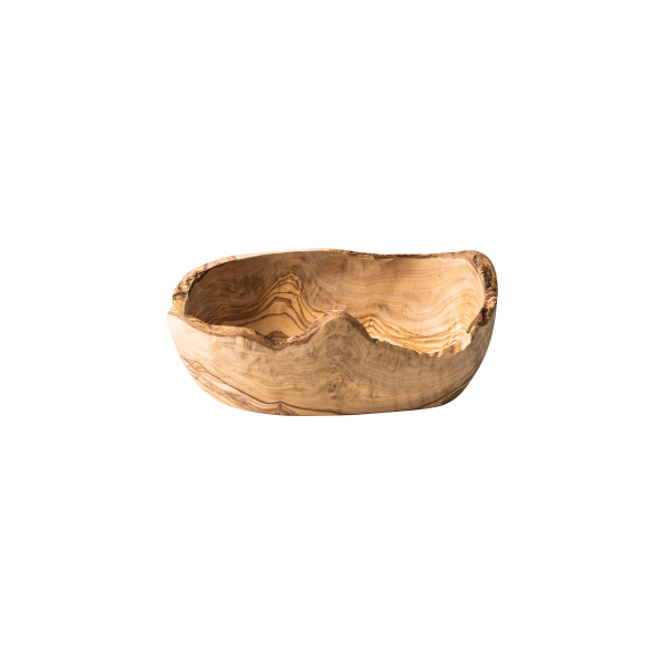 Récipient de service en olivier - 30 x 18 x 11 cm