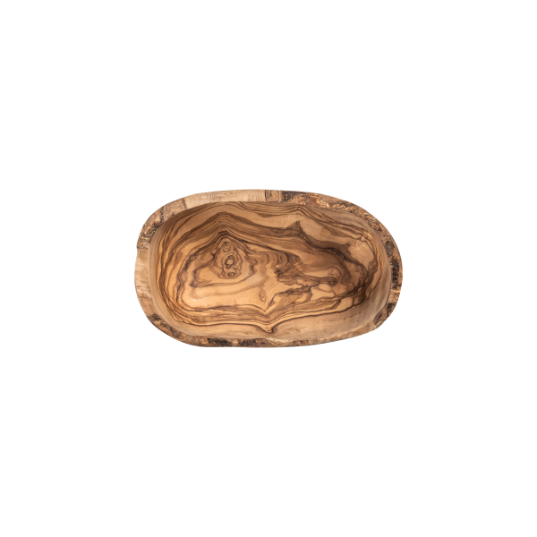 Récipient de service en olivier - 30 x 18 x 11 cm