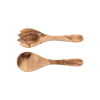 Set de couverts à salade en olivier - 27 cm
