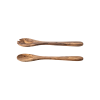 Set de couverts à salade en olivier - 30 cm