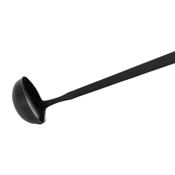 Pochon de service à sauces inox chromé - 33 cm - 35 ml - PVD noir