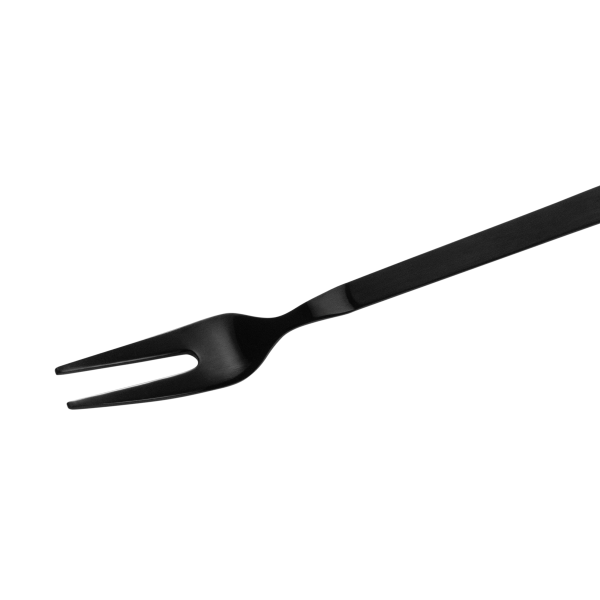 Fourchette de service à viande inox chromé - 18 cm - PVD noir