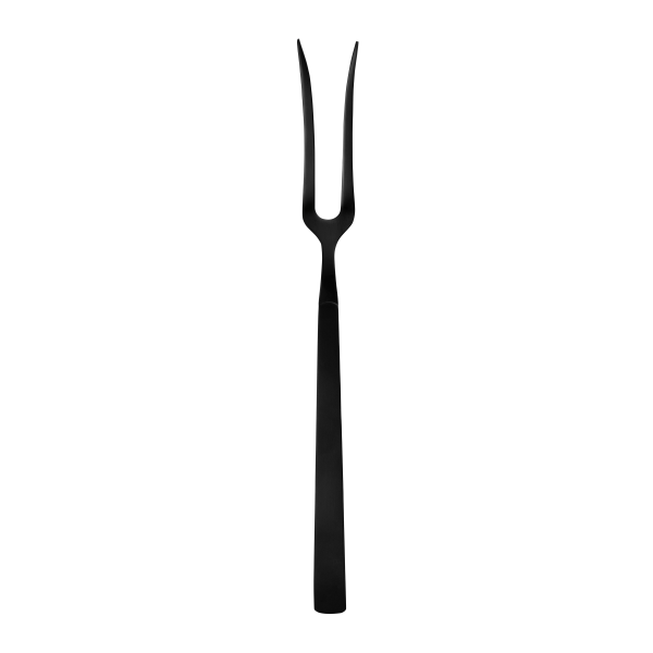 Fourchette de service à viande inox chromé - 32,5 cm - PVD noir