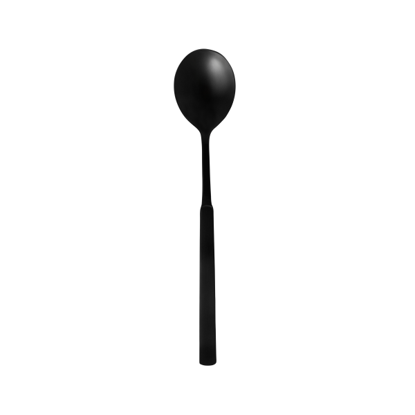 Cuillère à salade inox chromé - 24 cm - PVD noir
