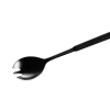 Fourchette à salade inox chromé - 24 cm - PVD noir
