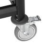 Chariot à plateaux double GN 1/1 en MDF noir - 2 x 10 plateaux GN
