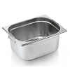 Bac gastro en acier chrome-nickel - GN 1/2 - Profondeur 100 mm - Poignées tombantes