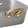 Plat de service inox chromé - 12 x 12 x 5 cm - Vintage