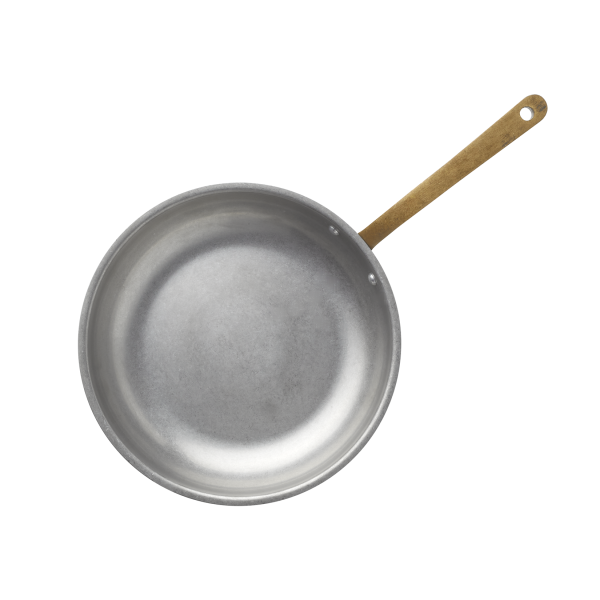 Poêle de service en acier chrome-nickel effet vintage Ø 18 cm