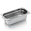 Bac gastro en acier chrome-nickel - GN 1/3 - Profondeur 100 mm - Poignées tombantes