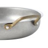 Plat de service rond inox chromé - Ø 20 - Vintage