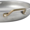Plat de service rond inox chromé - Ø 23 - Vintage