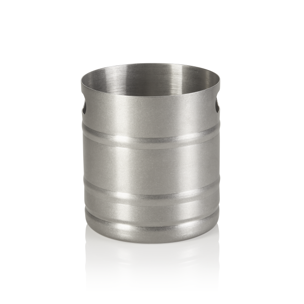 Baril à couverts en acier chrome-nickel - Ø 12 cm