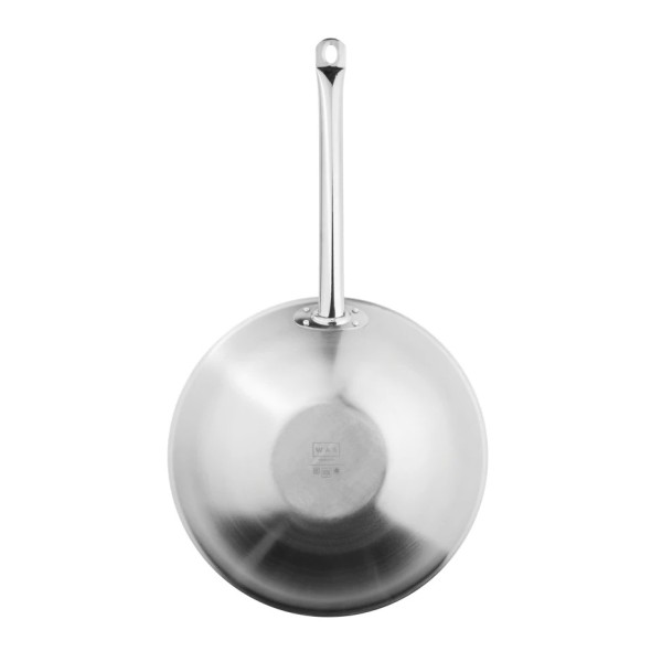 Wok inox 18/10 revêtement antiadhésif Ø 38 cm – Fond plat