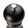 Moulin à sel en bois noir mat vernis - 20 cm