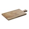 Planche de service en bois d'acacia et plaque en ardoise - 40,5 x 20 cm