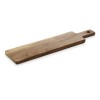 Planche de service en bois d'acacia et plaque en ardoise - 53 x 12,5 cm