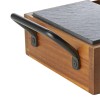 Boîte de service en bois et plaque en ardoise naturelle - 24 x 15 x 5,5 cm