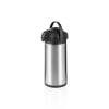 Pichet isotherme à pompe en acier chrome-nickel - 3 L - Hauteur 40 cm