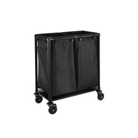 Sac à linge noir en polyester - 35 x 30 x 75 cm - 120 L