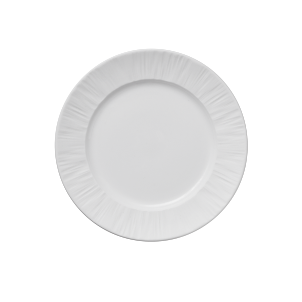 Assiette plate en porcelaine Ø 16,5 cm - Série Shiro (lot de 6)