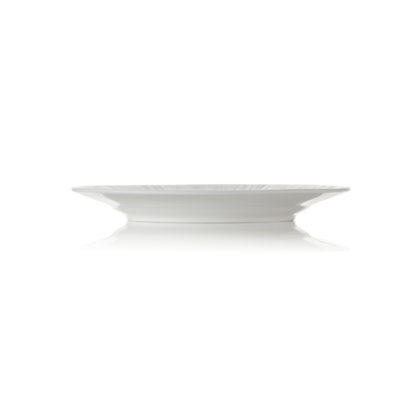 Assiette plate en porcelaine Ø 22 cm - Série Shiro (lot de 4)