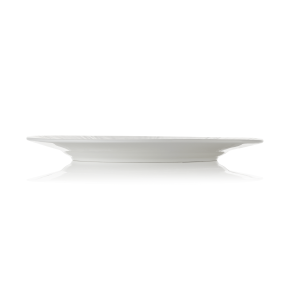 Assiette plate en porcelaine Ø 27 cm - Série Shiro (lot de 2)