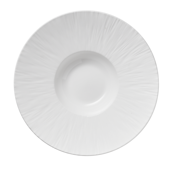 Assiette à pâtes en porcelaine Ø 27,5 cm - Série Shiro (lot de 2)