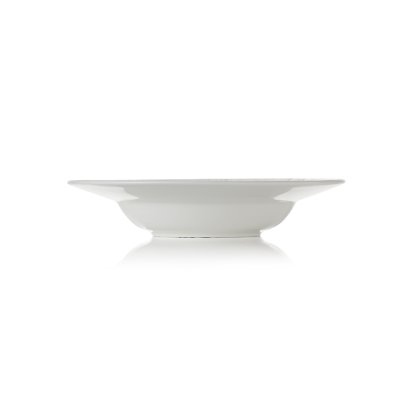 Assiette creuse en porcelaine Ø 23,5 cm - Série Shiro (lot de 3)