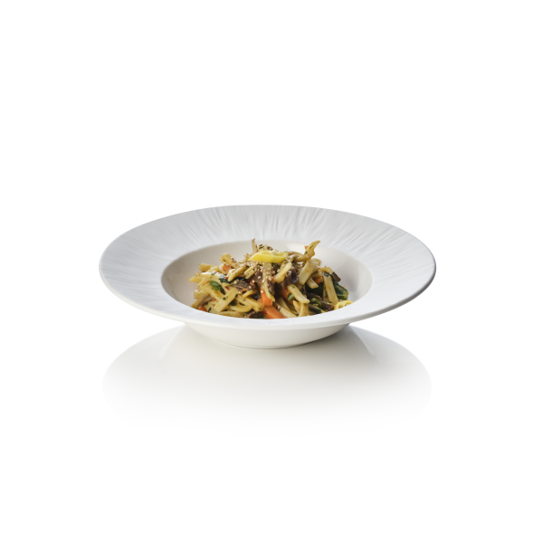 Assiette creuse en porcelaine Ø 23,5 cm - Série Shiro (lot de 3)