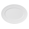 Assiette ovale en porcelaine - 33 x 24,5 cm - Série Shiro (lot de 2)