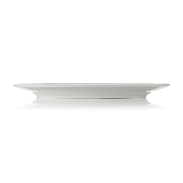 Assiette ovale en porcelaine - 33 x 24,5 cm - Série Shiro (lot de 2)